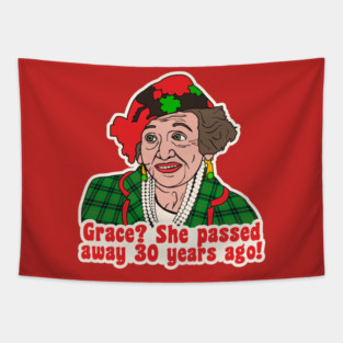 Grace? ... - Aunt Bethany Christmas Vacation Quote Tapestry