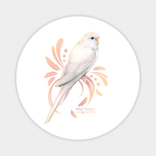 White Parakeet Magnet