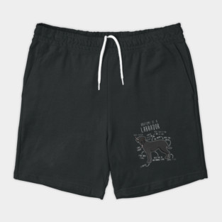 Black Labrador Retriever Dog Anatomy Shorts