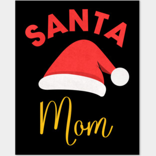 christmas present santa mom Posters and Art