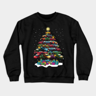 Car Christmas Tree Crewneck Sweatshirt