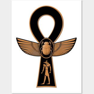 Winged Ankh Posters and Art