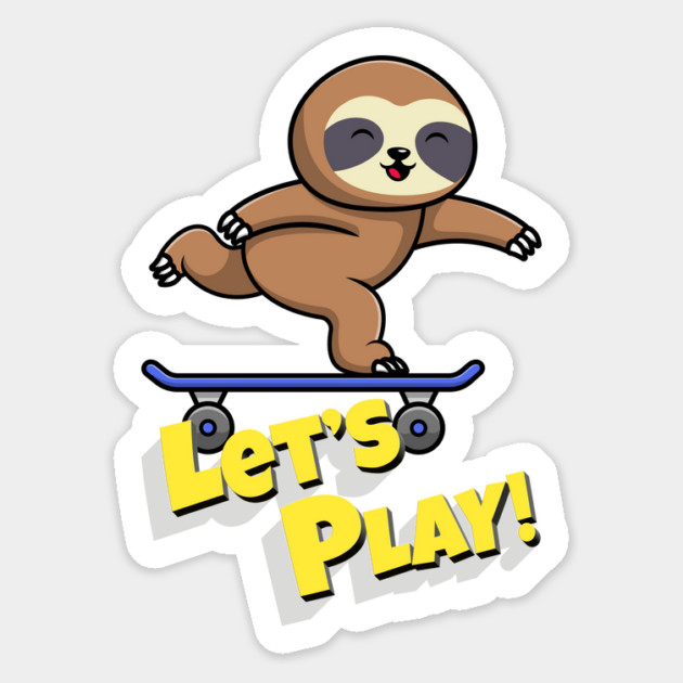 Let's Play Sloth Magnet by Prinyos