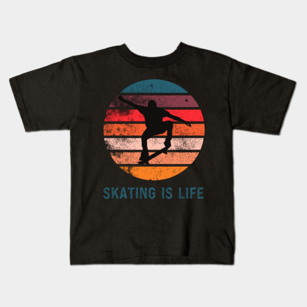 skating is life Kids T-Shirt by Prinyos