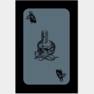 Memento Mori Poker Card Posters and Art