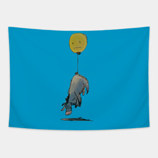 Eeyore's Mood Balloon Winnie The Pooh Design Tapestry