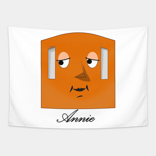 Annie & Clarabel happy faces Tapestry