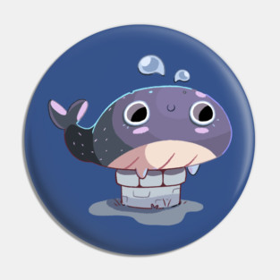 Whale and Well Pin