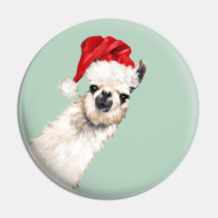 Christmas Sneaky Llama Pin