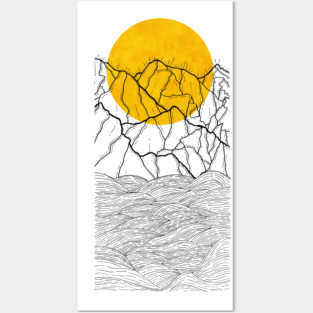 Sun hill waves Posters and Art