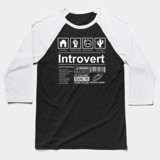 Introvert Label Baseball T-Shirt