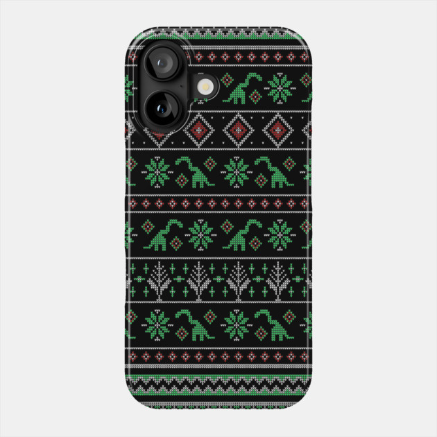 Shylasaur Holiday Sweater Phone Case by allisawr