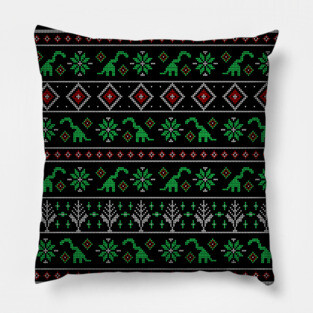 Shylasaur Holiday Sweater Pillow
