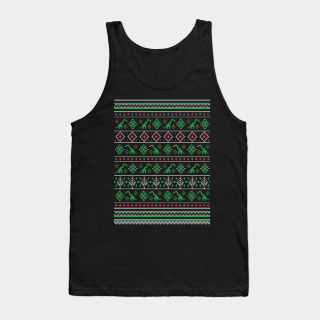 Shylasaur Holiday Sweater Tank Top by allisawr