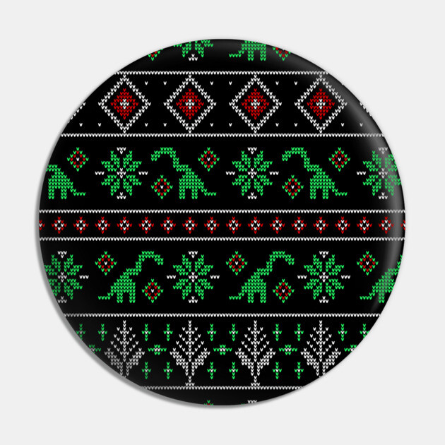 Shylasaur Holiday Sweater Pin by allisawr