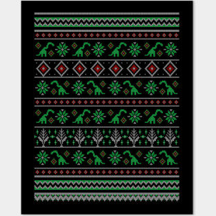 Shylasaur Holiday Sweater Posters and Art
