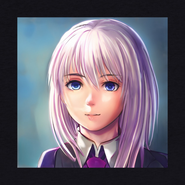 Purple Hair Anime Girl by animegirlnft