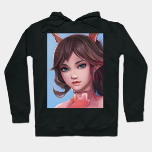Brown Hair Anime Girl kawaii Hoodie