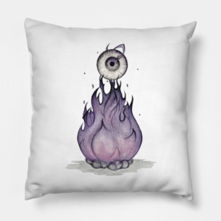 Eyeball flame Pillow