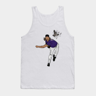 Randy Johnson Hits The Bird Tank Top