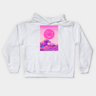Great Wave off Kanagawa Vintage Kids Hoodie