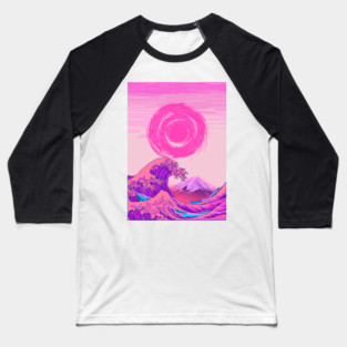 Great Wave off Kanagawa Vintage Baseball T-Shirt