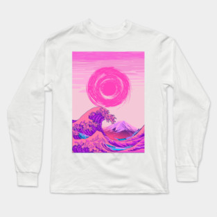Great Wave off Kanagawa Vintage Long Sleeve T-Shirt