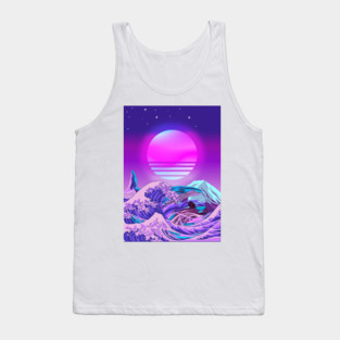 Great Wave off Kanagawa Whale Orca Tank Top