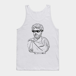 Stoic Marcus Aurelius Sunglasses Meme Stoicism Tank Top
