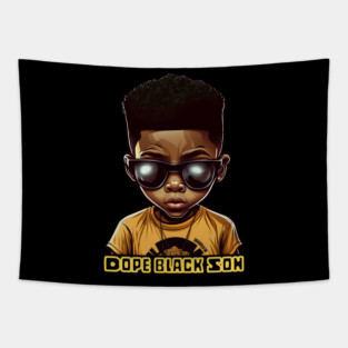Dope Black Son, Black Boy Tapestry