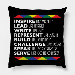 Black History Month Inspire Like Michelle Obama Pillow