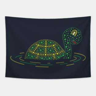 Water Pageant Turtle Tapestry