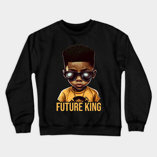 Future King, African American Boy Crewneck Sweatshirt