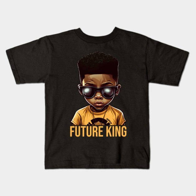 Future King, African American Boy Kids T-Shirt by UrbanLifeApparel
