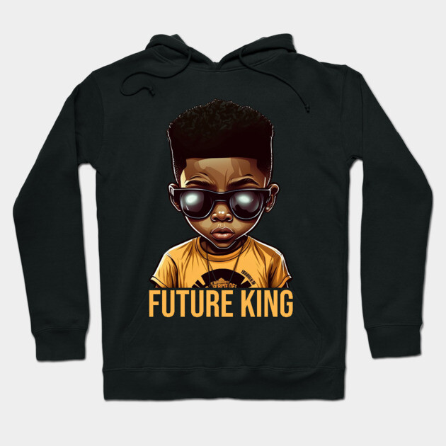 Future King, African American Boy Hoodie by UrbanLifeApparel
