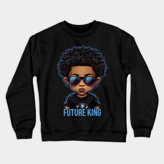 Future King, African American Male child Crewneck Sweatshirt by UrbanLifeApparel