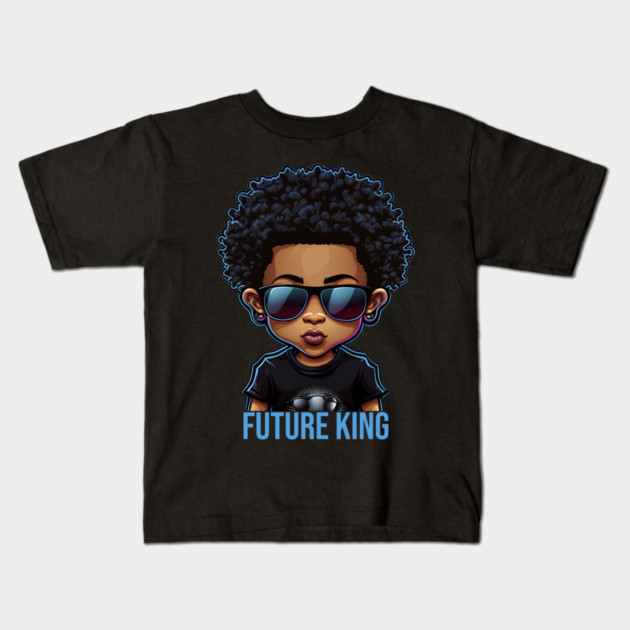Future King, African American Male child Kids T-Shirt by UrbanLifeApparel