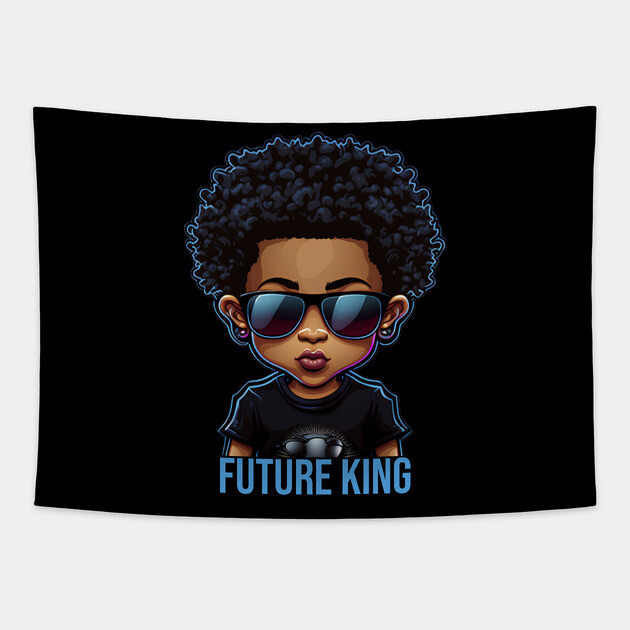 Future King, African American Male child Tapestry by UrbanLifeApparel
