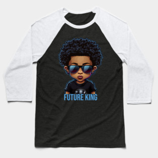 Future King, African American Male child Baseball T-Shirt
