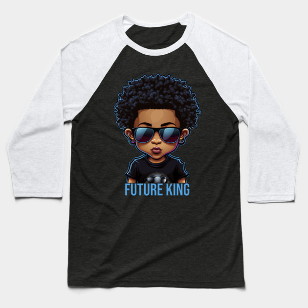 Future King, African American Male child Baseball T-Shirt by UrbanLifeApparel