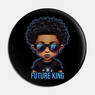 Future King, African American Male child Pin