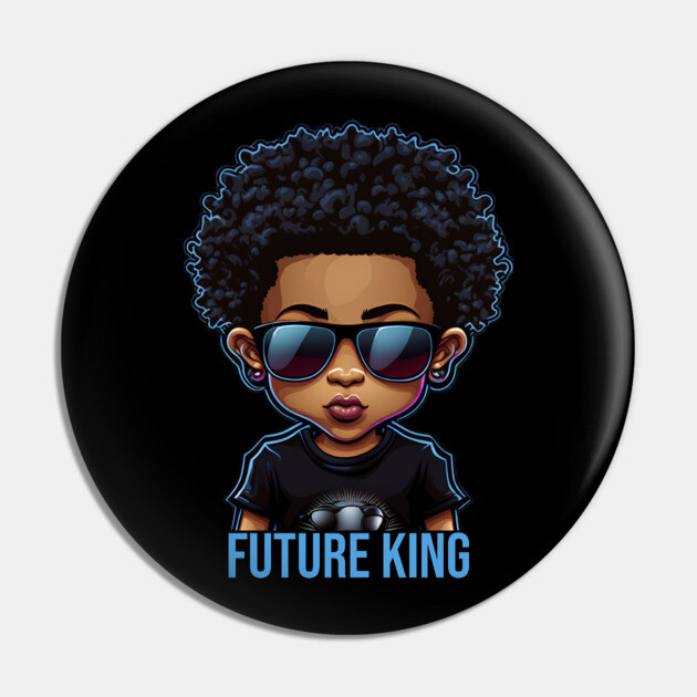 Future King, African American Male child Pin by UrbanLifeApparel