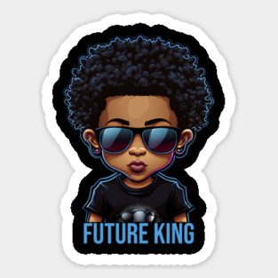Future King, African American Male child Magnet