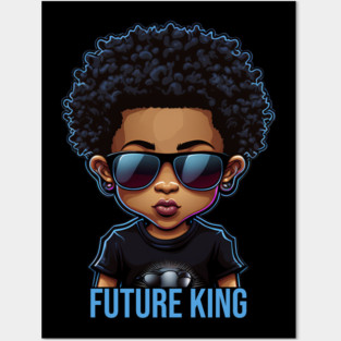 Future King, African American Male child Posters and Art