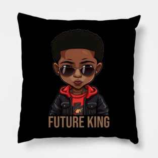 Future King, African American Child Pillow