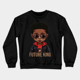 Future King, African American Child Crewneck Sweatshirt