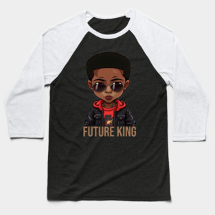 Future King, African American Child Baseball T-Shirt