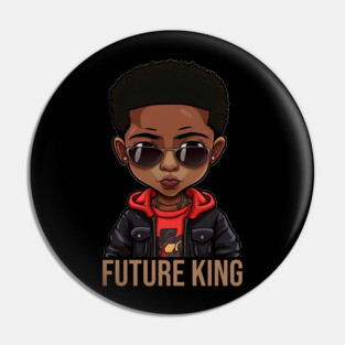 Future King, African American Child Pin