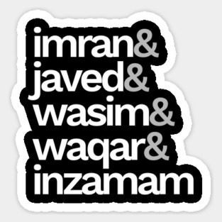 Pakistan Cricket Fan T-Shirt Sticker
