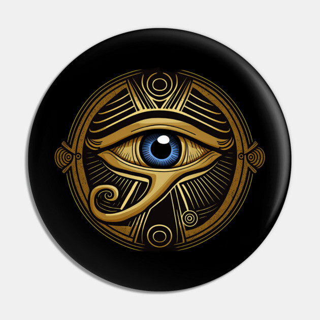 Eye of Ra, Egyptian Symbol Pin by UrbanLifeApparel